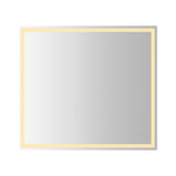 Mike Rectangular Frameless Anti-Fog Aluminum Front/Back-lit Tri-color LED Bathroom Vanity Mirror with Smart Touch Control