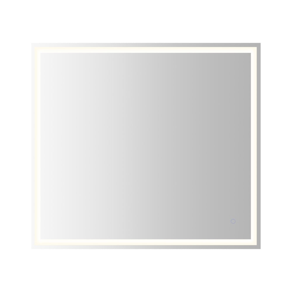 Mike Rectangular Frameless Anti-Fog Aluminum Front/Back-lit Tri-color LED Bathroom Vanity Mirror with Smart Touch Control