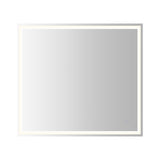 Mike Rectangular Frameless Anti-Fog Aluminum Front/Back-lit Tri-color LED Bathroom Vanity Mirror with Smart Touch Control
