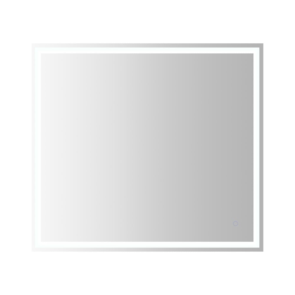 Mike Rectangular Frameless Anti-Fog Aluminum Front/Back-lit Tri-color LED Bathroom Vanity Mirror with Smart Touch Control