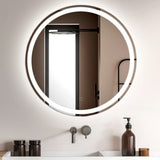 Sammy 27" Round Frameless Anti-Fog LED Vanity Mirror
