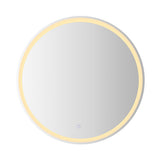 Sammy 27" Round Frameless Anti-Fog LED Vanity Mirror