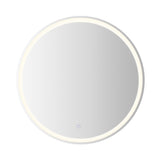 Sammy 27" Round Frameless Anti-Fog LED Vanity Mirror