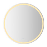 Sammy 27" Round Frameless Anti-Fog LED Vanity Mirror