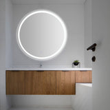 Sammy 27" Round Frameless Anti-Fog LED Vanity Mirror