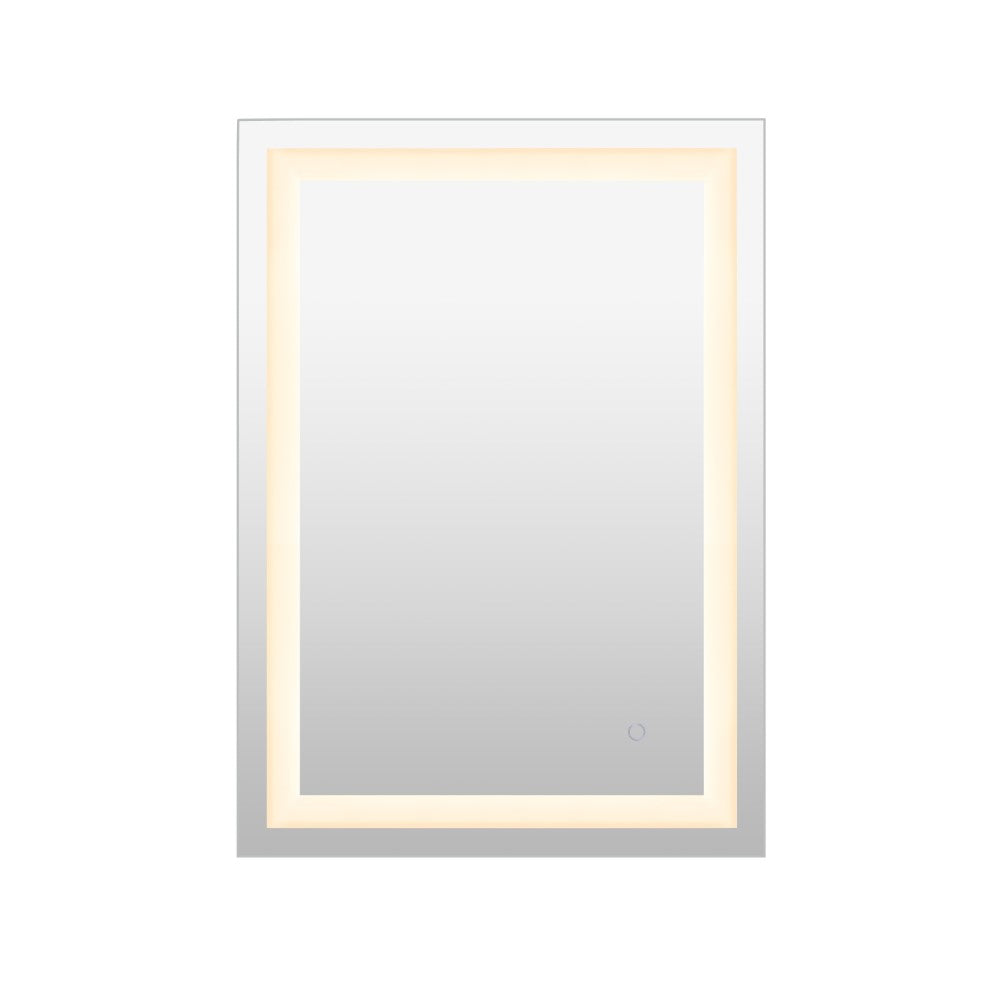 Jim Rectangular Frameless Anti-Fog Aluminum Front-lit Tri-color LED Bathroom Vanity Mirror with Smart Touch Control