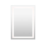 Jim Rectangular Frameless Anti-Fog Aluminum Front-lit Tri-color LED Bathroom Vanity Mirror with Smart Touch Control