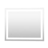 Jim Rectangular Frameless Anti-Fog Aluminum Front-lit Tri-color LED Bathroom Vanity Mirror with Smart Touch Control