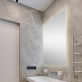 Paige Rectangular Frameless Anti-Fog Aluminum Back-lit Tri-color LED Bathroom Vanity Mirror with Smart Touch Control