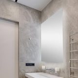 Paige Rectangular Frameless Anti-Fog Aluminum Back-lit Tri-color LED Bathroom Vanity Mirror with Smart Touch Control
