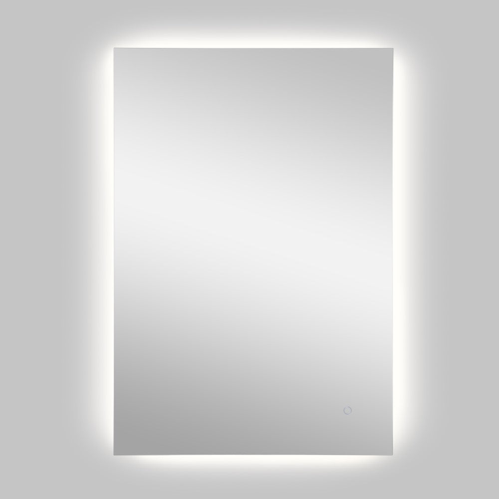 Paige Rectangular Frameless Anti-Fog Aluminum Back-lit Tri-color LED Bathroom Vanity Mirror with Smart Touch Control