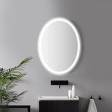 Sammy 27" Round Frameless Anti-Fog LED Vanity Mirror