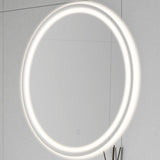 Sammy 27" Round Frameless Anti-Fog LED Vanity Mirror