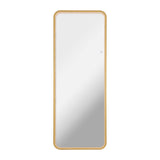 Accent Crystal Lining Rectangle Metal Framed Antifog Front-Lit Tri-Color Wall Or Floor Full-Length Mirror with Smart Touch