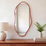 Jackson 20 in. W x 42 in. H Large Irregular Framed Decorative Wall Mirror