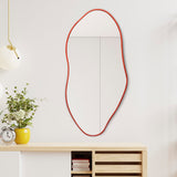 Jackson 20 in. W x 42 in. H Large Irregular Framed Decorative Wall Mirror