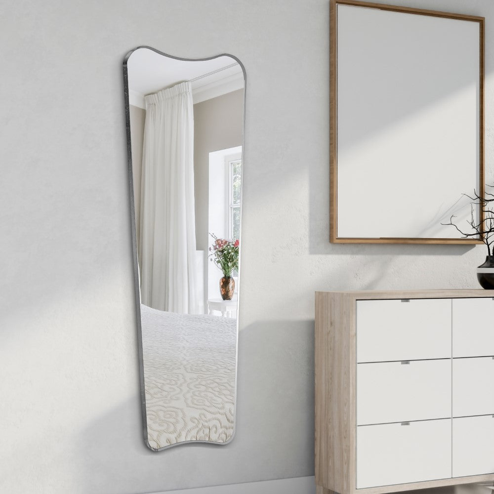 Lee 20 in. W x 59 in. H Large Rectangular Metal Framed Wall Mounted Full-Length Mirror
