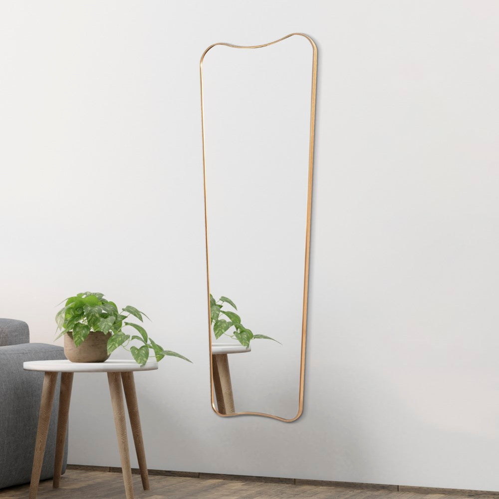 Lee 20 in. W x 59 in. H Large Rectangular Metal Framed Wall Mounted Full-Length Mirror