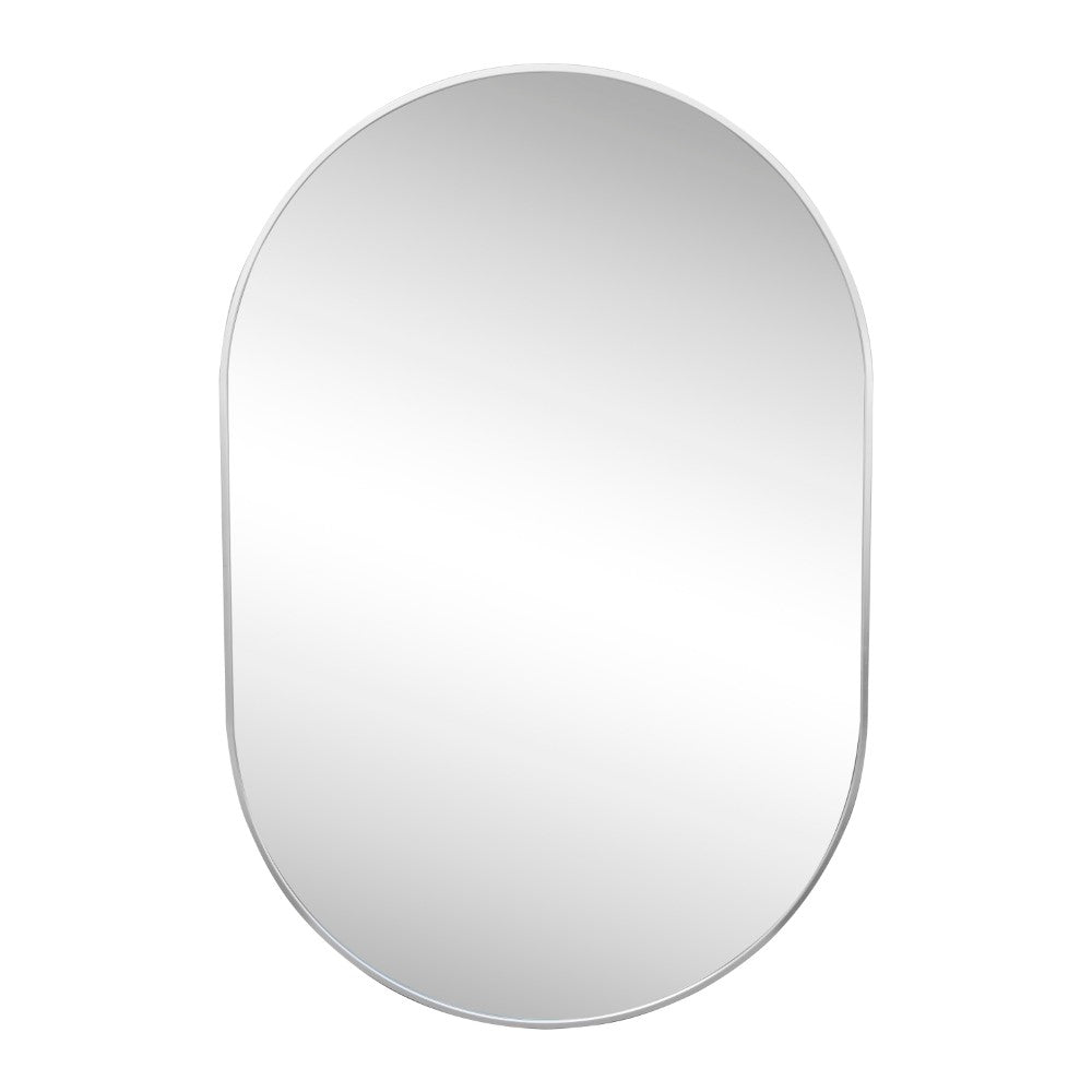 Nova 24 in. W x 36 in. H Medium Oval Metal Framed Wall Mirror