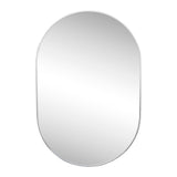 Nova 24 in. W x 36 in. H Medium Oval Metal Framed Wall Mirror