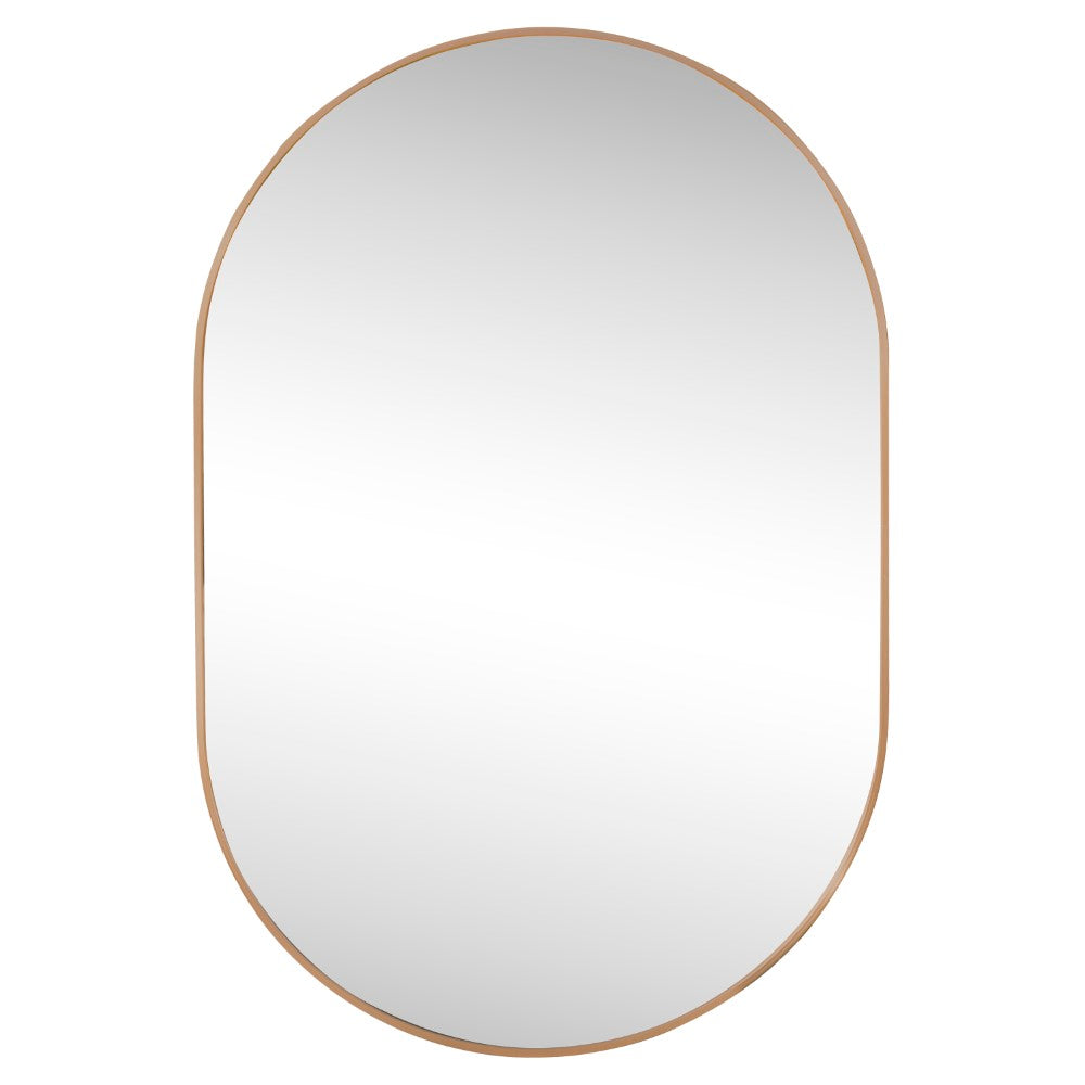Nova 24 in. W x 36 in. H Medium Oval Metal Framed Wall Mirror
