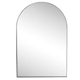 Reflectora 24 in. W x 36 in. H Medium Arched Metal Framed Wall Mounted Mirror