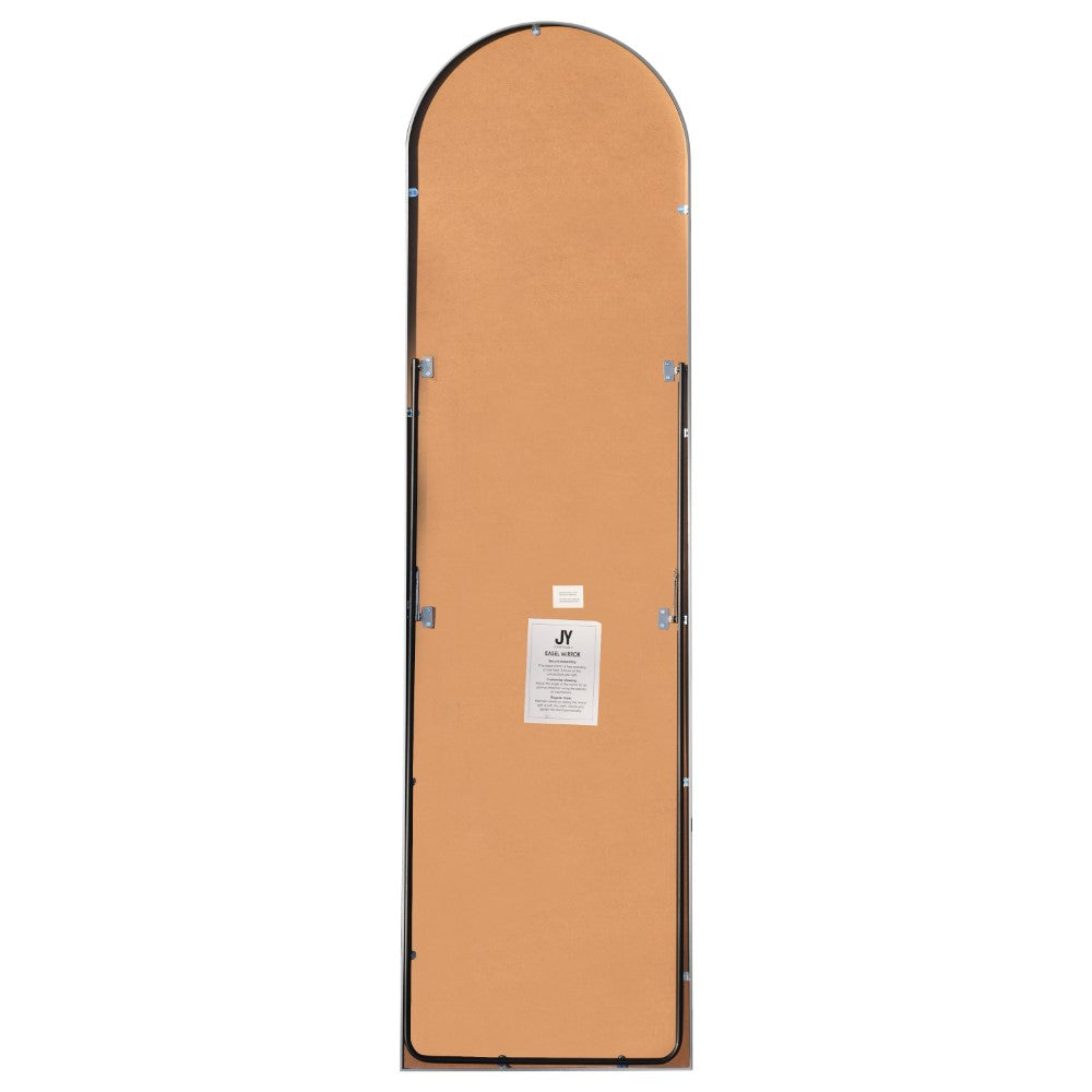 Clarity 16 in. W x 59 in. H Large Arched Metal Framed Floor Full-Length Mirror