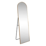 Clarity 16 in. W x 59 in. H Large Arched Metal Framed Floor Full-Length Mirror