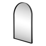 Oryn Small Arched Metal Framed Wall Mounted Mirror