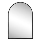 Oryn Small Arched Metal Framed Wall Mounted Mirror