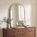 Oryn Small Arched Metal Framed Wall Mounted Mirror