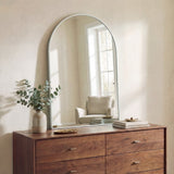 Oryn Small Arched Metal Framed Wall Mounted Mirror