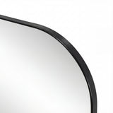 Aurex 38 in. W x 32 in. H Large Top Arched Rectangular Metal Framed Wall Mounted Mirror