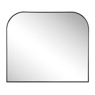 Aurex 38 in. W x 32 in. H Large Top Arched Rectangular Metal Framed Wall Mounted Mirror
