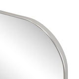 Aurex 38 in. W x 32 in. H Large Top Arched Rectangular Metal Framed Wall Mounted Mirror
