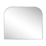 Aurex 38 in. W x 32 in. H Large Top Arched Rectangular Metal Framed Wall Mounted Mirror
