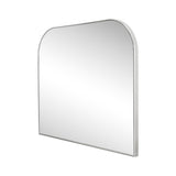 Aurex 38 in. W x 32 in. H Large Top Arched Rectangular Metal Framed Wall Mounted Mirror
