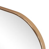 Aurex 38 in. W x 32 in. H Large Top Arched Rectangular Metal Framed Wall Mounted Mirror