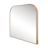 Aurex 38 in. W x 32 in. H Large Top Arched Rectangular Metal Framed Wall Mounted Mirror