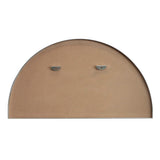 Virel 42 in. W x 23 in. H Large Half Circle Metal Framed Wall Mounted Mirror