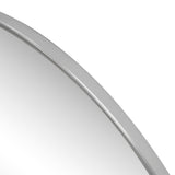 Virel 42 in. W x 23 in. H Large Half Circle Metal Framed Wall Mounted Mirror