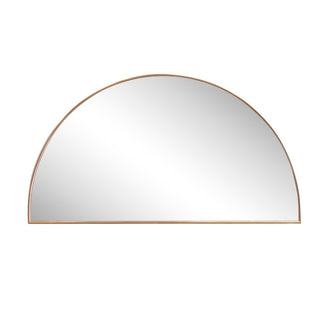 Virel 42 in. W x 23 in. H Large Half Circle Metal Framed Wall Mounted Mirror