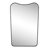 Nessa 24 in. W x 36 in. H Large Irregular Metal Framed Wall Mounted Mirror with Flat Bottom