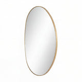 Lumis 24 in. W x 36 in. H Medium Irregular Oval Metal Framed Wall Mounted Mirror