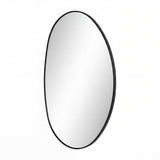 Lumis 24 in. W x 36 in. H Medium Irregular Oval Metal Framed Wall Mounted Mirror