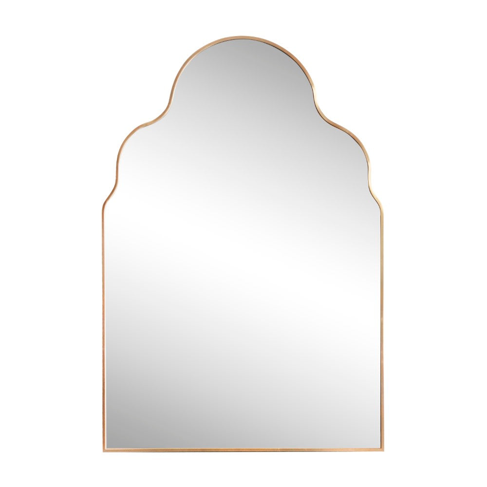 Elvara 24 in. W x 36 in. H Medium Top Arch Metal Framed Wall Mounted Mirror