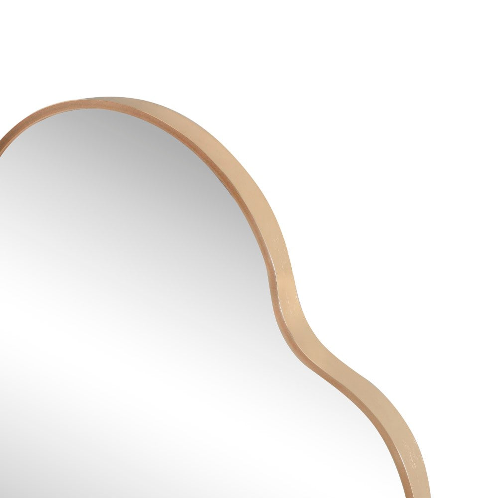 Elvara 24 in. W x 36 in. H Medium Top Arch Metal Framed Wall Mounted Mirror