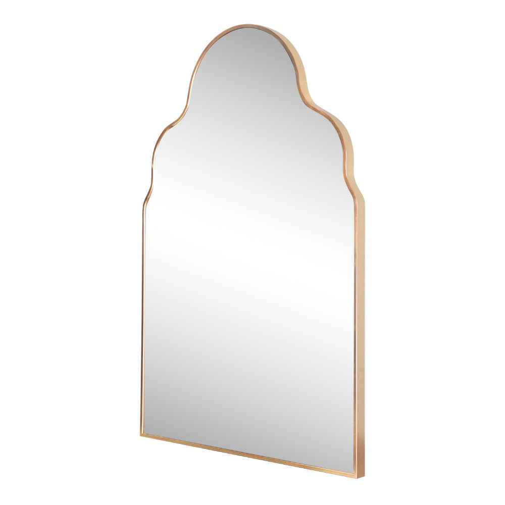 Elvara 24 in. W x 36 in. H Medium Top Arch Metal Framed Wall Mounted Mirror