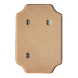 Elda 24 in. W x 36 in. H Medium Scalloped Rectangular Metal Framed Wall Mounted Mirror