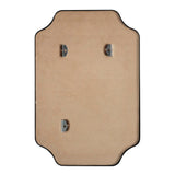 Elda 24 in. W x 36 in. H Medium Scalloped Rectangular Metal Framed Wall Mounted Mirror